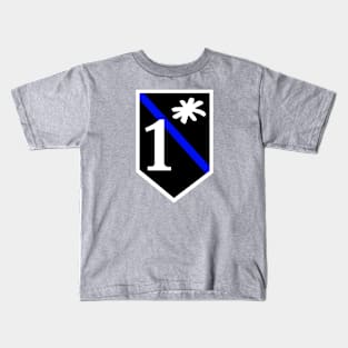 One Asterisk-Thin Blue Line- Police Kids T-Shirt